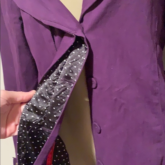 Polka dot button down coat💋 - Picture 4 of 8